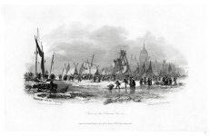 London London Bridge,prints Views on the Thames W B Cooke
